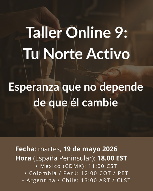 Tu Norte Activo: Cultiva una esperanza que mueva montañas sin esperar que él cambie en 90 minutos (sin caer en la resignación ni en la fantasía de reconciliación)